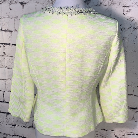 Maginn Lime Green Tweed Jacket Size 8 - Picture 3 of 8